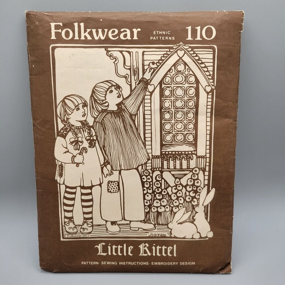 Folkwear Ethnic Pattern #110 Little Kittel German Over Garment Costume 1970s